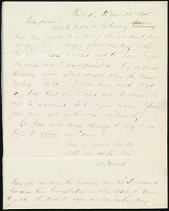 Letter from Edward Morris Davis, Philad[elphia], [Penn.], to Maria Weston Chapman, 12th mo[nth] 22 [day] 1845