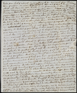 Fragment of a letter from Mary Anne Estlin, [Bristol, England], to Maria Weston Chapman, [not after 1846 March 3]