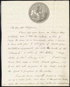 Letter from Samuel May, 25 Cornhill, Boston, [Mass.], to Maria Weston Chapman, Aug't 15th, [1846]