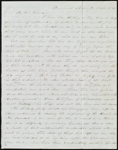 Letter from Abby Kelley Foster, Brunswick, Co[unty], [Ohio], to Maria Weston Chapman, Sept. 21, [18]46
