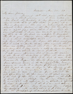 Letter from Abby Kelley Foster, Worcester, [Mass.], to Maria Weston Chapman, Mar[ch] 20, [18]48