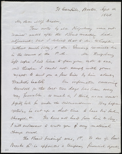 Letter from Samuel May, 21 Cornhill, Boston, [Mass.], to Anne Warren Weston, Sept. 14, 1848