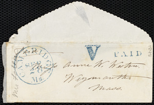 Letter from Eliza Lee Cabot Follen, [Cambridge, Mass.], to Anne Warren Weston, Thursday, [September 28, 1848?]