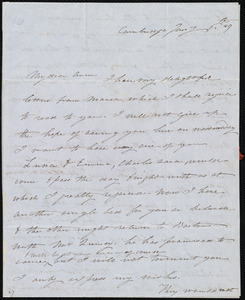 Letter from Eliza Lee Cabot Follen, Cambridge, [Mass.], to Anne Warren Weston, Jan'y 6th, [18]49
