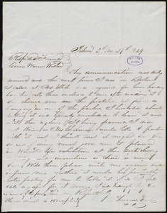 Letter from Thomas Earle, Salem, [Mass.], to Anne Warren Weston, 5th mo[nth] 27th [day] 1849