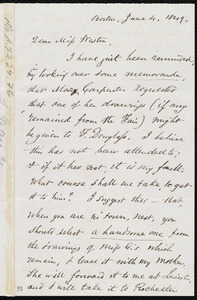 Letter from Samuel May, Boston, [Mass.], to Anne Warren Weston, June 4, 1849