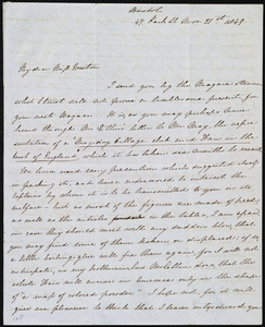 Letter from Emma Michell, 47 Park St., Bristol, [England], to Anne Warren Weston, Nov. 21st [- 23rd], 1849