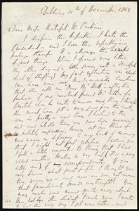 Letter from Richard Davis Webb, Dublin, [Ireland], to Caroline Weston, 11th of December 1849