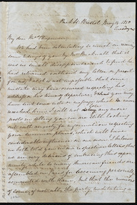 Letter from Mary Anne Estlin, Park St., Bristol, [England], to Maria Weston Chapman, May 14, 1850, Tuesday