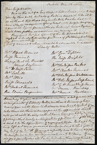 Letter from Mary Anne Estlin, Park St[reet], [Bristol, England], to Anne Warren Weston, Dec. 12, 1851