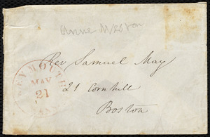 Letter from Mary Anne Estlin, Park St., Bristol, [England], to Caroline Weston, May 16, 1851
