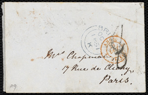 Letter from Mary Anne Estlin, Park Street, [Bristol, England], to Maria Weston Chapman, Oct 17, 1851