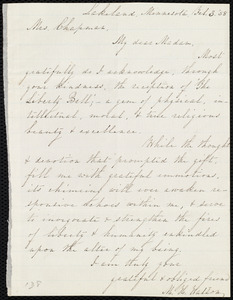 Letter from Mary H. Watson, Lakeland, Minnesota, to Maria Weston Chapman, Feb. 3, [18]58