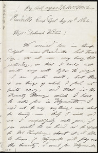 Letter from Augustus Hesse, Readville, [Mass.], Camp Sigel, to Deborah Weston, Aug. 17th[-18th], 1862