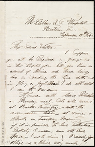 Letter from Augustus Hesse, McClellan U.S. Hospital, Nicetown, Pa., to Deborah Weston, September 17th, 1863