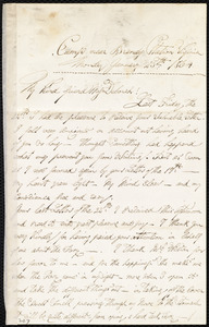 Letter from Augustus Hesse, Camp near Brandy Station, Virginia, to Deborah Weston, Monday, January 25th, 1864