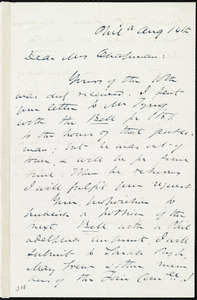 Letter from James Miller M'Kim, Phil[adelphi]a, [Penn.], to Maria Weston Chapman, Aug. 14th, [1852?]