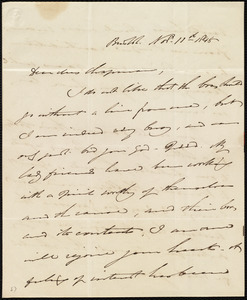 Letter from William James, Boston, [Mass.], to Maria Weston Chapman, Nov. 11th, 1848