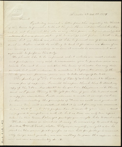 Letter from Lucy Earle, Leicester, [Mass.], to Maria Weston Chapman, 4th mo[nth] 17th [day] 1838