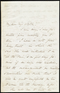 Letter from Sarah Russell May to Miss Weston, [Dec. 1848?]