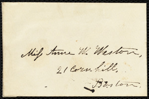 Letter from Evelina A. S. Smith, Dorchester, [Mass.], to Anne Warren Weston, Monday, Dec. 4, [1848?]