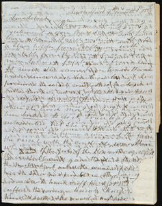 Letter from Joseph Ricketson, New Bedford, [Mass.], to Deborah Weston, 9th month 1st [day] 1850