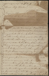 Letter from Evelina A. S. Smith, Hingham, [Mass.], to Caroline Weston, Monday eve[ning], August 8, [1838?]