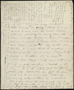Letter from Wendell Phillips to Maria Weston Chapman, [184?]