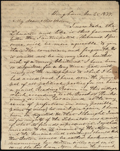 Letter from Increase S. Smith, Hingham, [Mass.], to Caroline Weston, Dec. 25, 1837
