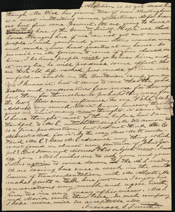 Partial letter from Increase S. Smith, [Hingham, Mass.], to Caroline Weston, Oct. 22, [1838]