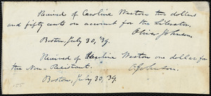 Letter from Oliver Johnson, Boston, [Mass.], to Caroline Weston, July 30, 1839