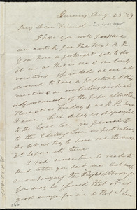 Letter from Edmund Quincy, Quincy, [Mass.], to Maria Weston Chapman, Aug. 23, [18]39
