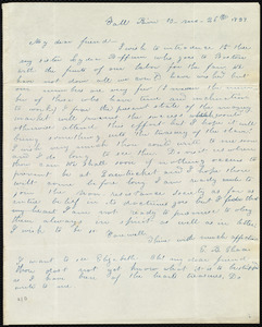 Letter from Elizabeth Buffum Chace, Fall River, [Mass.], to Maria Weston Chapman, 10 mo[nth] 26th [day] 1839