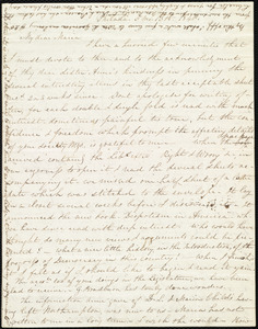 Letter from Lucretia Mott, Philad[elphi]a, [Penn.], to Maria Weston Chapman, 5 mo[nth] 13th [day] 1840