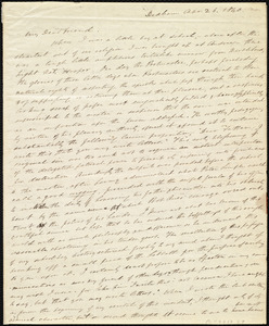 Letter from Edmund Quincy, Dedham, [Mass.], to Maria Weston Chapman, Apr[il] 26, 1840