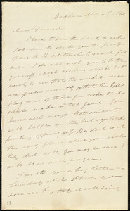 Letter from Edmund Quincy, Dedham, [Mass.], to Maria Weston Chapman, Apr[il] 28, 1840