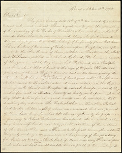 Letter from Lucy Earle, Leicester, [Mass.], to Maria Weston Chapman, 5th mo[nth] 10th [day] 1840