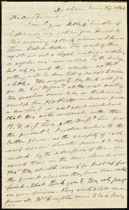 Letter from Edmund Quincy, Dedham, [Mass.], to Maria Weston Chapman, June 17, 1840