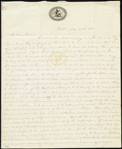 Letter from Lucretia Mott, Dublin, [Ireland], to Maria Weston Chapman, 7 mo[nth] 29th [day] 1840