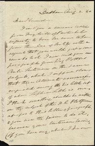 Letter from Edmund Quincy, Deham, [Mass.], to Maria Weston Chapman, Aug. 2, [18]40