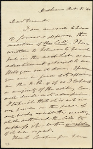 Letter from Edmund Quincy, Dedham, [Mass.], to Maria Weston Chapman, Oct. 8, [18]40
