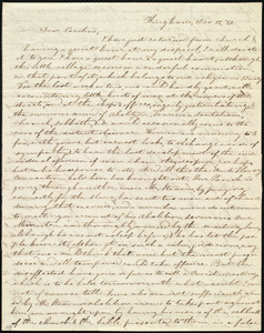 Letter from Evelina A. S. Smith, Hingham, [Mass.], to Caroline Weston, Dec. 12, [18]41