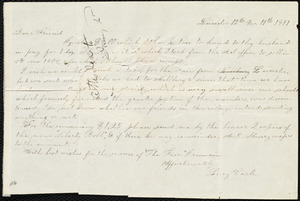 Letter from Lucy Earle, Leicester, [Mass.], to Maria Weston Chapman, 12th mo[nth] 19th [day] 1841