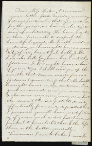 Letter from Evelina A. S. Smith, [Hingham, Mass.], to Caroline Weston, [1842?]