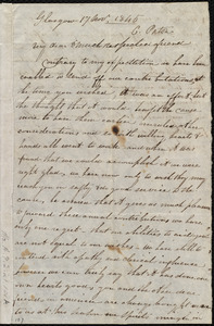 Letter from Catherine Paton, Glasgow, [Scotland], to Maria Weston Chapman, 17 Nov. 1845