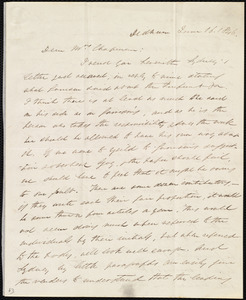 Letter from Edmund Quincy, Dedham, [Mass.], to Maria Weston Chapman, June 16, 1846