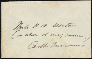 Letter from Edmund Quincy, Dedham, [Mass.], to Anne Warren Weston, July 7, 1846