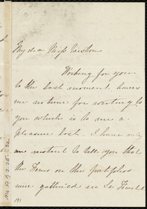 Letter from Emma Michell, Park St., [Bristol, England], to Anne Warren Weston, Oct. 7th, 1850