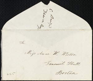 Letter from Charlotte Bradford, [Duxbury?, Mass.], to Anne Warren Weston, Dec. 23, [1850?]