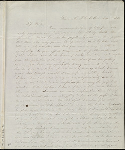 Letter from Clarissa G. Olds, Unionville Lake Co., Ohio, to Anne Warren Weston, Nov. 1851